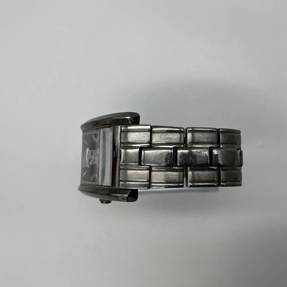 Relic Mens Watch 31mm Black Dial Gunmetal Silver Tone ZR77133 New Battery 7